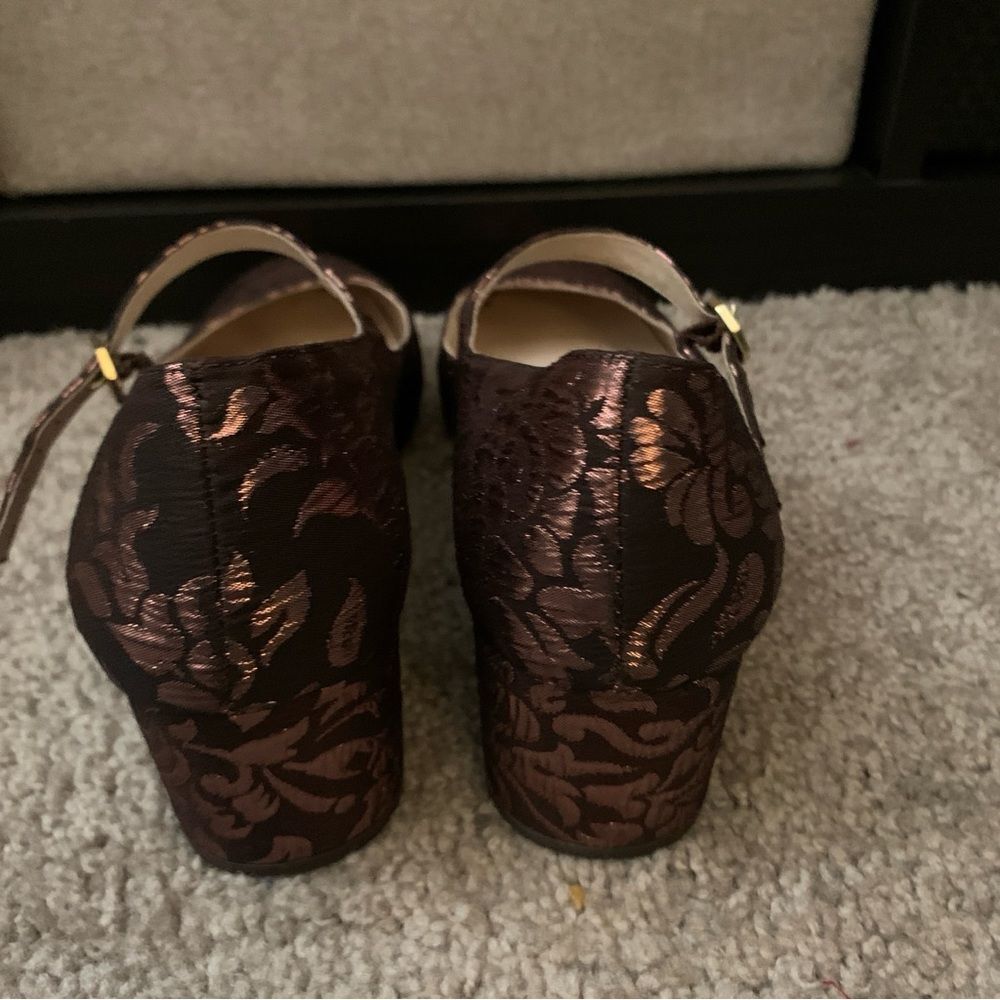 Louise et cie Elegant textured fabric Women's Shoes 8.5 Mary Jane style - Picture 4 of 8